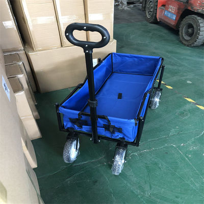 Khung thép Folding Beach Wagon Lễ hội có thể thu gọn Xe đẩy Cắm trại Utillty 600D