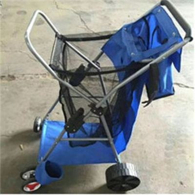 Xe đẩy có thể gập lại di động Giỏ hàng đánh cá có bánh xe EVA Xe đẩy nhựa gấp có bánh xe