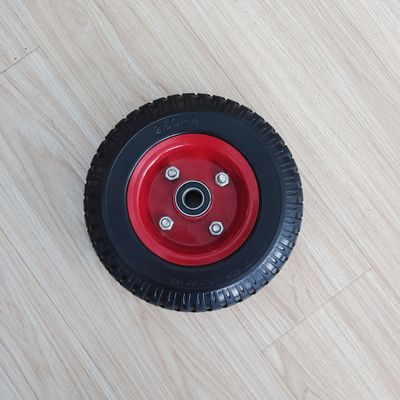 250-4 Bánh xe vành kim loại Barrow Xe đẩy tay 8 inch Bánh xe cao su lốp khí nén