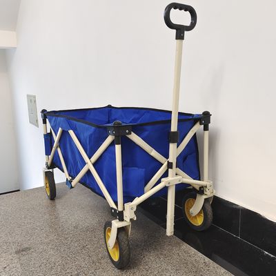 Xe đẩy gấp có thể gập lại Bốn bánh xe Tay cầm có thể thu vào Xe đẩy tay tiện ích hạng nặng
