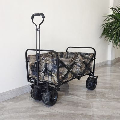 Xe đẩy làm vườn có thể gập lại hạng nặng Tải trọng 160LB 4 bánh Xe đẩy cắm trại trên bãi biển
