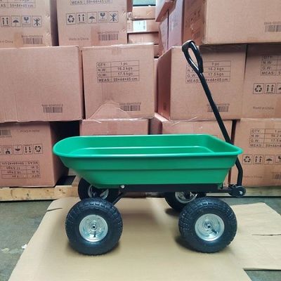 Xe đổ rác làm vườn hạng nặng 50L Tiện ích Xe đổ rác Xe đẩy đổ vườn
