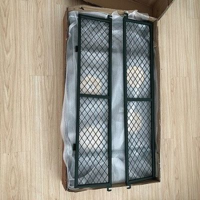 Heavy Duty 50L Garden Lưới Cart Yard Steel Lưới Toa xe ngoài trời với 4 bánh