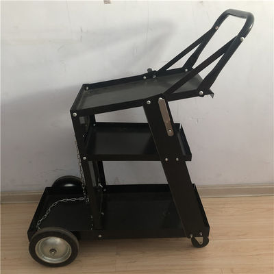 Black Iron 3 Tiers Xe máy hàn Mig Xe đẩy hàn có ngăn kéo Bể chứa