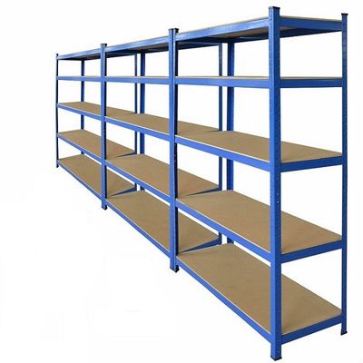 Giá đỡ Boltless hạng nặng 5 tầng Giá đỡ kim loại Boltless Đơn vị kệ kim loại trong nhà để xe