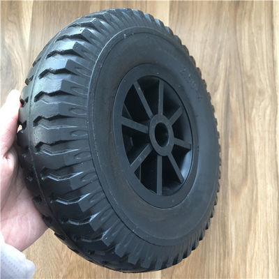 2.50-4 Bánh xe xốp PU Vành nhựa Bánh xe tải tay cho xe cút kít