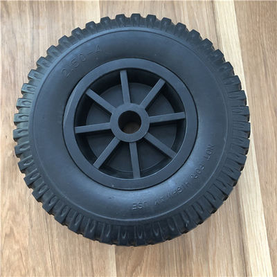 2.50-4 Bánh xe xốp PU Vành nhựa Bánh xe tải tay cho xe cút kít