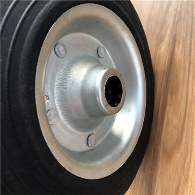 Bánh xe cao su đặc 8x2 cho xe đẩy Trung tâm thép Lốp cao su đặc cho Dolly