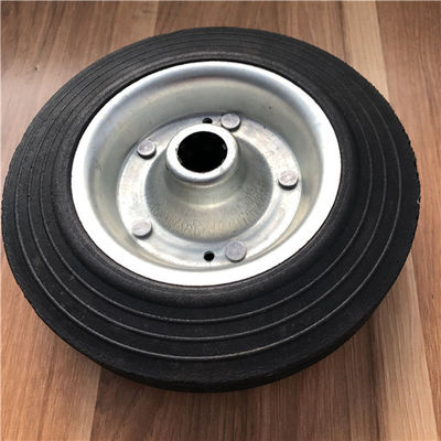 Bánh xe cao su đặc 8x2 cho xe đẩy Trung tâm thép Lốp cao su đặc cho Dolly