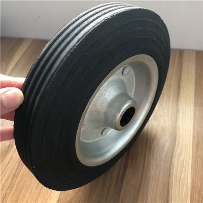 Bánh xe cao su đặc 8x2 cho xe đẩy Trung tâm thép Lốp cao su đặc cho Dolly