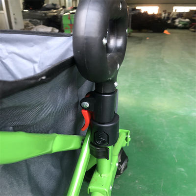 Xe khung thép có thể gập lại Xe đẩy 112cm Xe tiện ích ngoài trời có thể gập lại