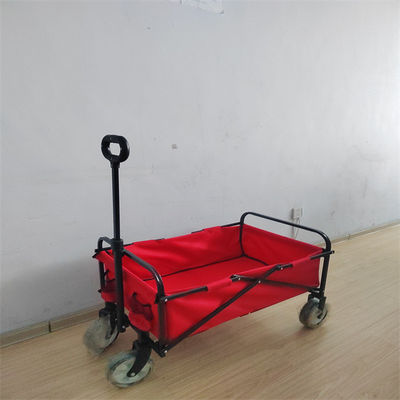 Dễ dàng gấp bãi biển Wagon 600D PVC Folding Wagon cho cửa hàng tạp hóa Kích thước bánh xe nhỏ