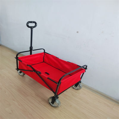 Dễ dàng gấp bãi biển Wagon 600D PVC Folding Wagon cho cửa hàng tạp hóa Kích thước bánh xe nhỏ