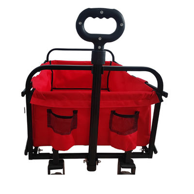 Dễ dàng gấp bãi biển Wagon 600D PVC Folding Wagon cho cửa hàng tạp hóa Kích thước bánh xe nhỏ