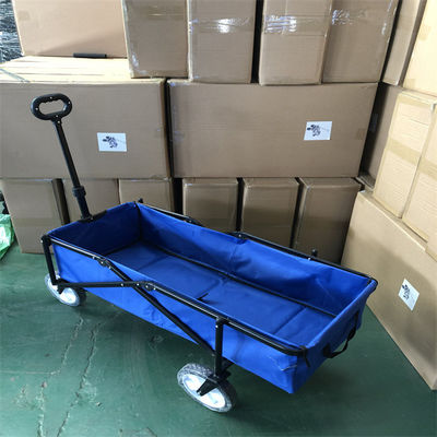 Khung thép Folding Beach Wagon Lễ hội có thể thu gọn Xe đẩy Cắm trại Utillty 600D