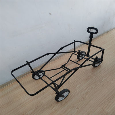 Khung thép Folding Beach Wagon Lễ hội có thể thu gọn Xe đẩy Cắm trại Utillty 600D