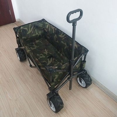 Xe cắm trại ngoài trời OEM đa năng Xe đẩy mua sắm gấp 600D