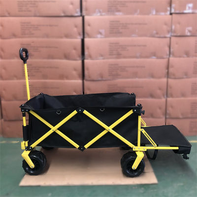 Lưu trữ dễ dàng Toa xe có thể gập lại Xe đẩy cắm trại có phần mở rộng ngoài trời