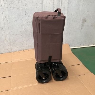 Wide Folding Beach Wagon Xe đẩy dã ngoại có thể gập lại Toa xe ngoài trời