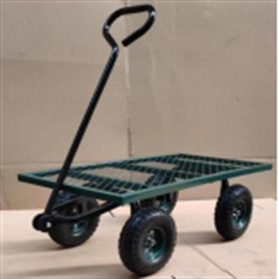 Xe đẩy hạng nặng bằng kim loại Xe đẩy hàng bốn bánh Lưới thép Wagon Hose Reel Xe đẩy dụng cụ