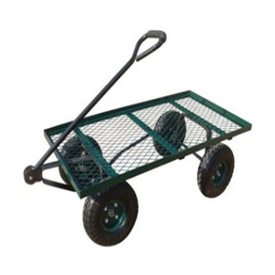 Xe đẩy hạng nặng bằng kim loại Xe đẩy hàng bốn bánh Lưới thép Wagon Hose Reel Xe đẩy dụng cụ