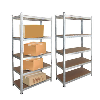 900 * 450 * 1800 Giá lưu trữ Boltless 5 tầng Nhà để xe hệ thống giá đỡ Boltless hạng nặng