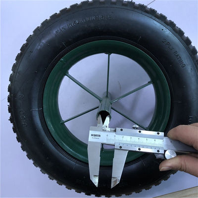 3.50-8 Bánh xe đẩy khí nén Bánh xe cút kít cao su khí nén nhỏ Castor