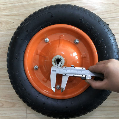 3.00-8 Bánh xe cút kít khí nén Bánh xe đẩy cao su 360mm Khí nén