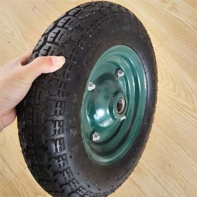 3.50-7 Bánh xe đẩy khí nén bền bỉ Bánh xe đẩy khí nén thay thế cao su