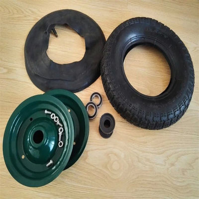 3.50-7 Bánh xe đẩy khí nén bền bỉ Bánh xe đẩy khí nén thay thế cao su