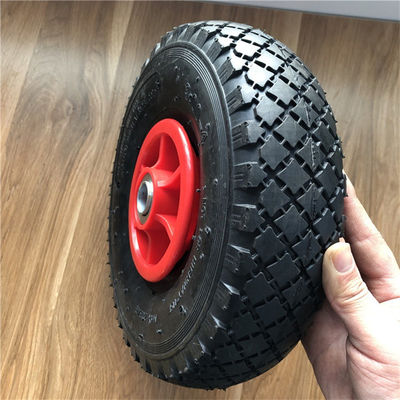 3.00-4 Bánh xe tải bao tải 10 inch Bánh xe đẩy tay Khí nén OEM 240mm