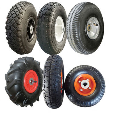 3.00-4 Bánh xe tải bao tải 10 inch Bánh xe đẩy tay Khí nén OEM 240mm
