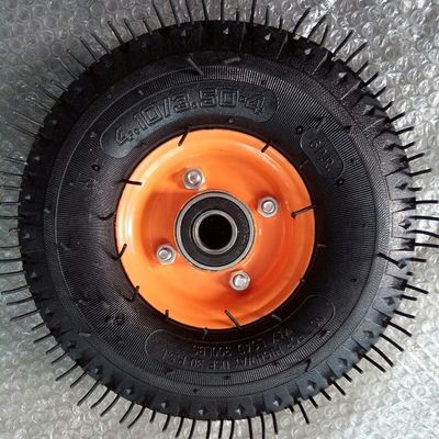 Bánh xe đẩy khí nén 10 inch 350 4 Bánh xe khí nén cao su 6PR cho sân vườn