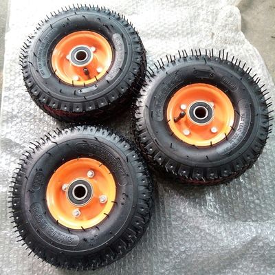 Bánh xe đẩy khí nén 10 inch 350 4 Bánh xe khí nén cao su 6PR cho sân vườn