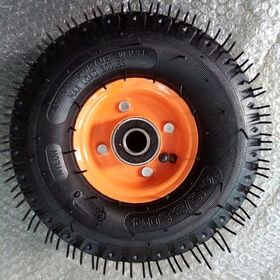 Bánh xe đẩy khí nén 10 inch 350 4 Bánh xe khí nén cao su 6PR cho sân vườn