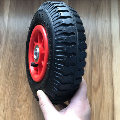 250-4 Bánh xe đẩy khí nén vành nhựa 21CM Bánh xe đẩy tay khí nén
