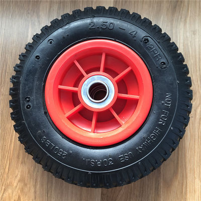 250-4 Bánh xe đẩy khí nén vành nhựa 21CM Bánh xe đẩy tay khí nén