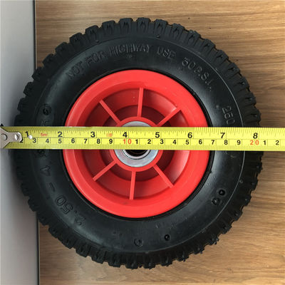 250-4 Bánh xe đẩy khí nén vành nhựa 21CM Bánh xe đẩy tay khí nén