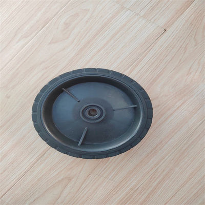 Xe đẩy hàng Bánh xe cao su đặc 6 inch Máy cắt cỏ cắm trại di động Bánh xe nhựa