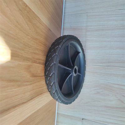 Xe đẩy hàng Bánh xe cao su đặc 6 inch Máy cắt cỏ cắm trại di động Bánh xe nhựa