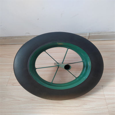 Bánh xe cao su đặc 14 inch Bằng chứng lốp không săm Bánh xe cút kít rắn