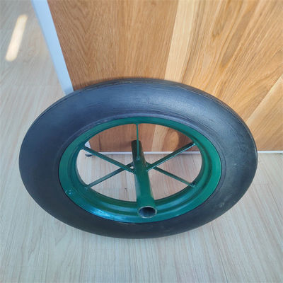Bánh xe cao su đặc 14 inch Bằng chứng lốp không săm Bánh xe cút kít rắn