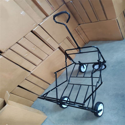 Xe đẩy bốn bánh có thể gập lại Công suất lớn Xe đẩy làm vườn có thể gập lại