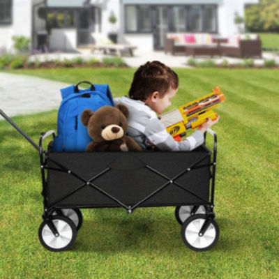 Xe đẩy có thể gập lại ngoài trời Xe đẩy gấp 105cm Nhiệm vụ nặng nề cho Bộ dụng cụ làm vườn