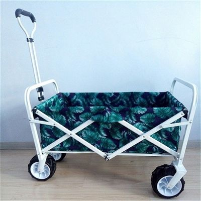 7 &quot;Xe đẩy sân vườn có bánh xe PU Xe đẩy bãi biển rộng Xe đẩy 70kgs