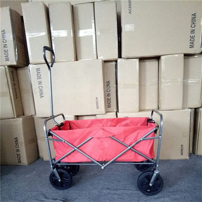 Vận chuyển dễ dàng Xe đẩy có thể gập lại Xe đẩy cắm trại di động 600D Đi bộ đường dài