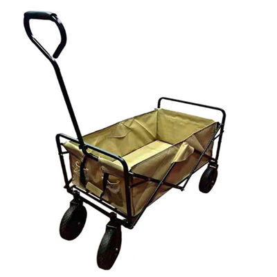 Vận chuyển dễ dàng Xe đẩy có thể gập lại Xe đẩy cắm trại di động 600D Đi bộ đường dài