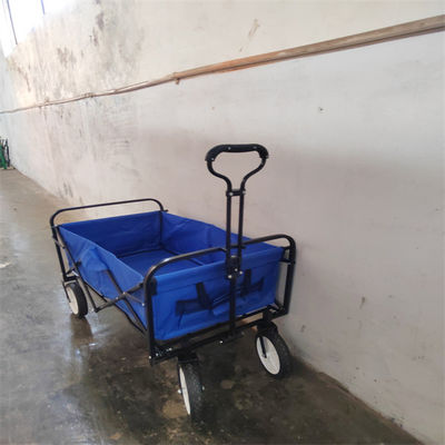 Metal Folding Beach Wagon Tiện ích 600D Vải có thể gập lại cho cửa hàng tạp hóa