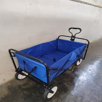 Metal Folding Beach Wagon Tiện ích 600D Vải có thể gập lại cho cửa hàng tạp hóa