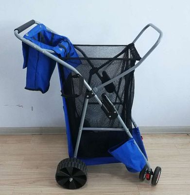 Xe đẩy cá gấp bằng vải Oxford 600D Xe đẩy câu cá có bánh xe lớn